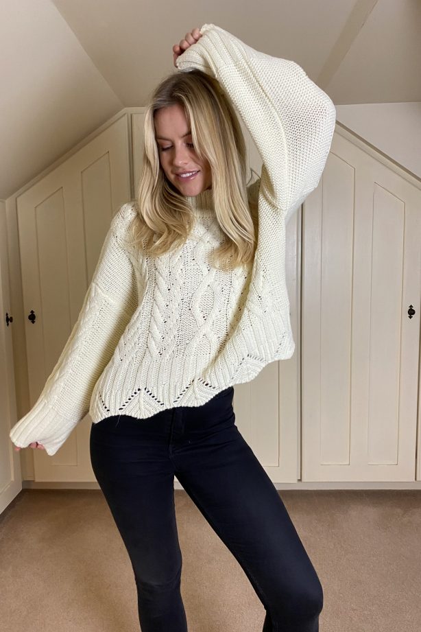 suzy d cream knit