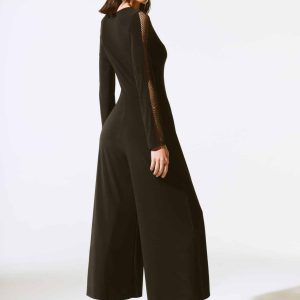 JOSEPH RIBKOFF Silky Knit Culotte Jumpsuit