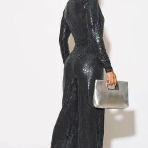 LIBBY LOVES TAYLOR JUMPSUIT IN GUNMETAL