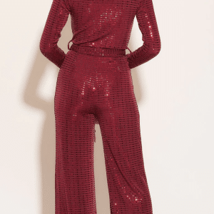 Libby Loves TAYLOR JUMPSUIT IN WINE