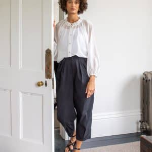 Chalk Kendal Trouser in Black