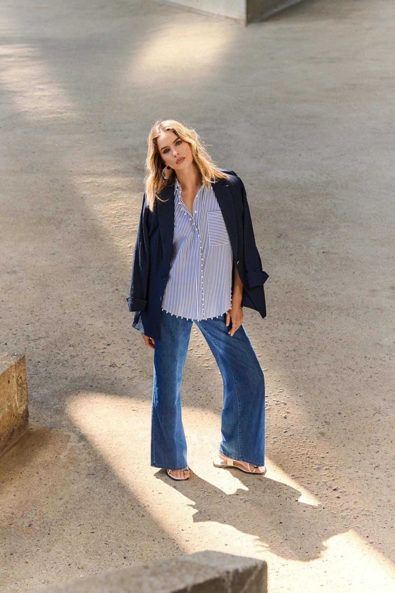 JOSEPH RIBKOFF Goldie Classic Wide-Leg Stretch Jeans - Renes Lancaster