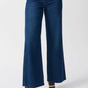 JOSEPH RIBKOFF Goldie Classic Wide-Leg Stretch Jeans