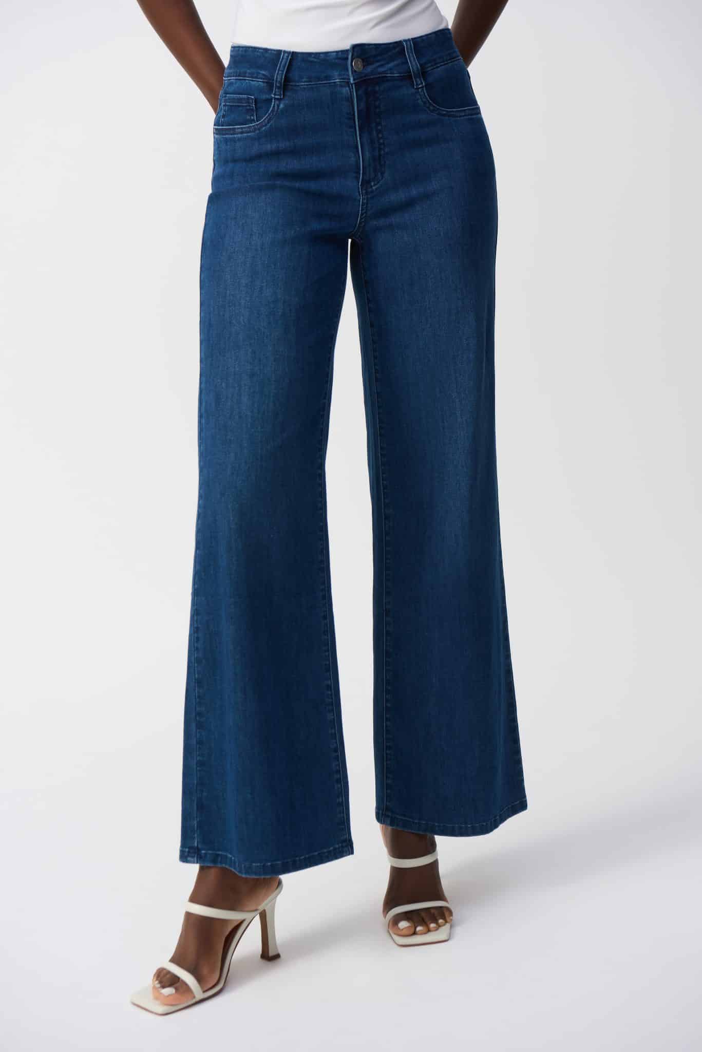 JOSEPH RIBKOFF Goldie Classic Wide-Leg Stretch Jeans - Renes Lancaster