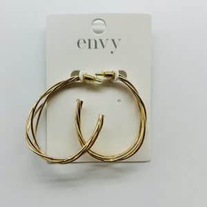 Envy Jewellery Gold Hoop Earrings