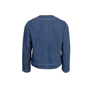 Black Colour ASTRID Short Jacket Dark Blue