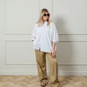 Chalk Poppy Shirt White