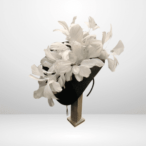 Failsworth Black and White Fascinator