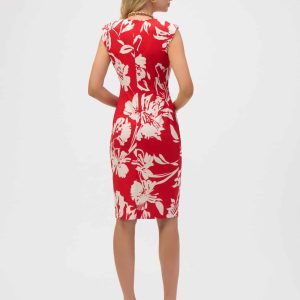 Joseph Ribkoff Scuba Crepe Floral Print Sheath Dress