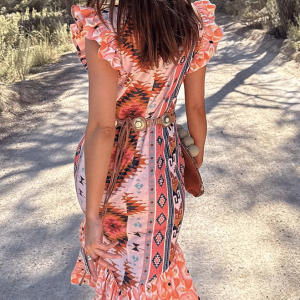 Never Fully Dressed Bridget Print Frida Dress