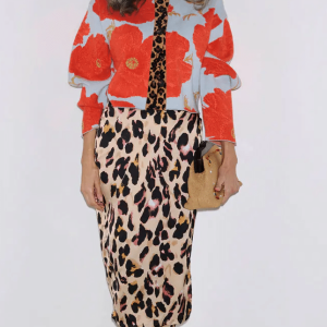 Never Fully Dressed Brown Leopard Jaspre Skirt