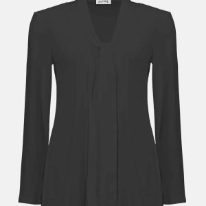 Joseph Ribkoff Silky Knit And Satin Straight Tunic