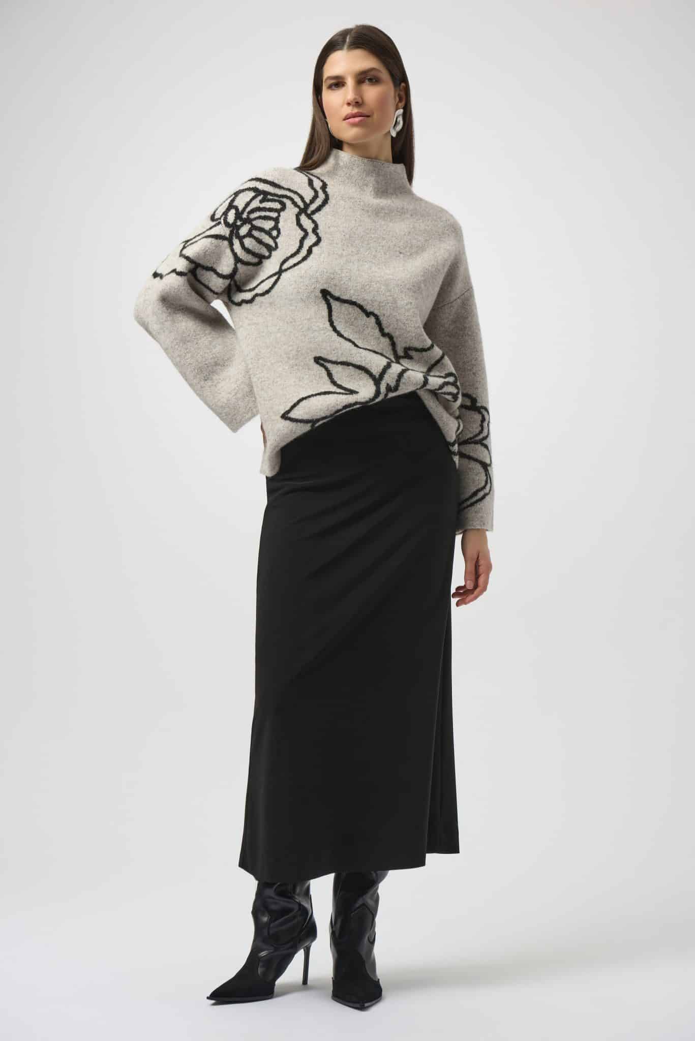 Joseph Ribkoff Silky Knit Pull-On Maxi Skirt