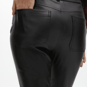 Lola Casademunt Faux leather trousers with zips