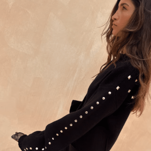 Never Fully Dressed Black Studded Cardigan