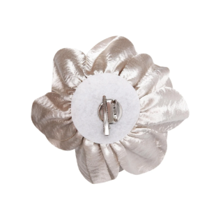 Black Colour SAGE big flower 2-in-1 brooch - Champagne