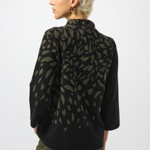 Joseph Ribkoff Jacquard Animal Print Sweater
