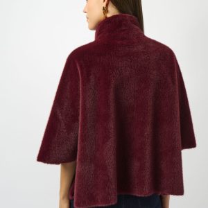 Joseph Ribkoff Bonded Faux Fur Suede Jacket