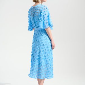 Joseph Ribkoff FIT AND FLARE DRESS WITH SASH BELT - SIGNATURE