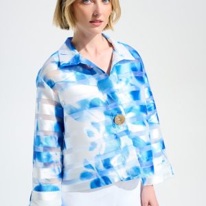 Joseph Ribkoff ORGANZA TRAPEZE JACKET