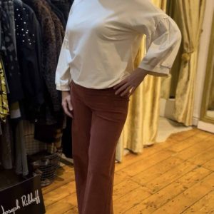 Suzy D ZIGGY CORD PANT IN SIENNA
