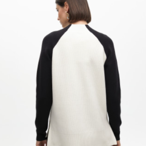 Lola Casademunt Sweater with contrast sleeve and button details