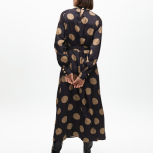 Lola Casademunt High neck polka dot puff dress