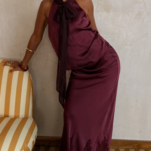 Never Fully Dressed Burgundy Maeva Skirt