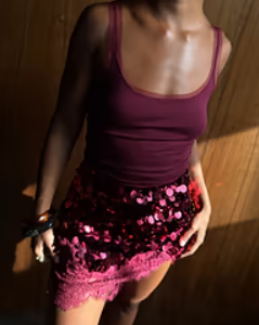 Never Fully Dressed Wine Teddy Vest Burgundy