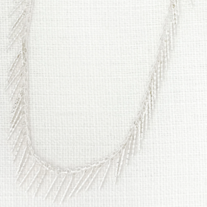 ENVY Fringe Detail Necklace- Silver