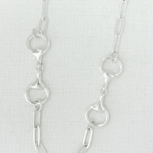 ENVY Horsebit Chain Necklace – Silver