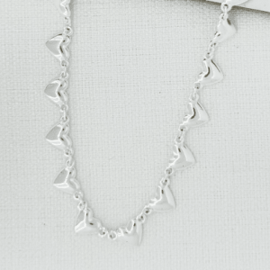 ENVY Silver Heart Chain Necklace