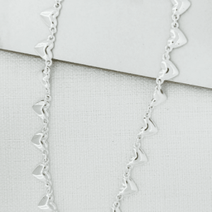 ENVY Silver Heart Chain Necklace