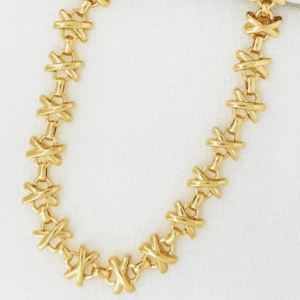 ENVY Short Gold Cross Design Necklace - Gold