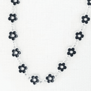 ENVY Little Flower Short Necklace - Silver
