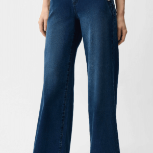 Joseph Ribkoff Wide Leg Pull-On Jeans