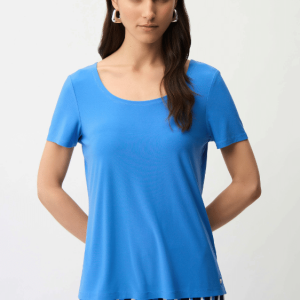 Joseph Ribkoff Silky Knit Fit and Flare Short Sleeve Top