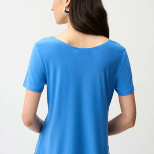 Joseph Ribkoff Silky Knit Fit and Flare Short Sleeve Top