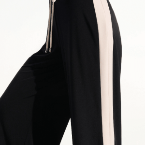 Joseph Ribkoff Silky Knit Color Block Wide Leg Pull-On Pants