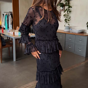 Never Fully Dressed BLACK STAR DEVOREE FELICITY DRESS