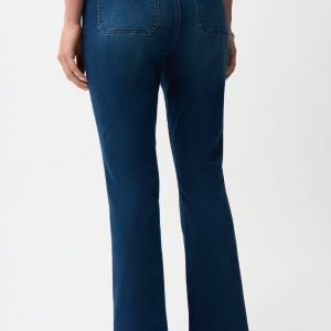 Joseph Ribkoff FLARE JEANS WITH PATCH POCKETS Denim Medium Blue