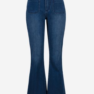 Joseph Ribkoff FLARE JEANS WITH PATCH POCKETS Denim Medium Blue