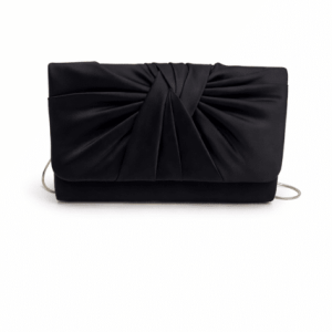 Failsworth Satin Clutch in Black