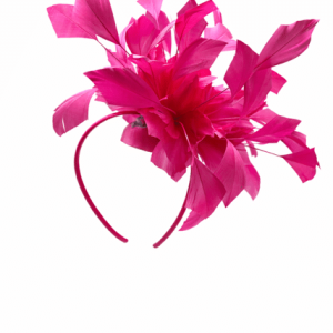 Boardmans “Atalee” Fuchsia Feather Fascinator 
