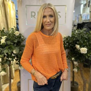 Alison Sheri ORANGE KNIT