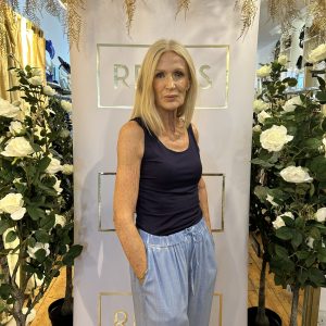 Alison Sheri TANK TOP NAVY