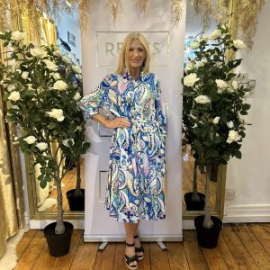 Alison Sheri DRESS MULTI PATTERN