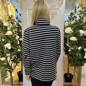Alison Sheri PULLOVER NAVY STRIPE