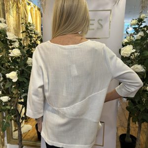 Alison Sheri BLOUSE WHITE