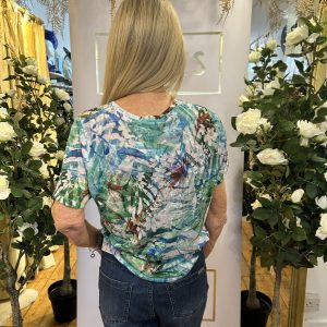 Alison Sheri MULTI PATTERNED TSHIRT